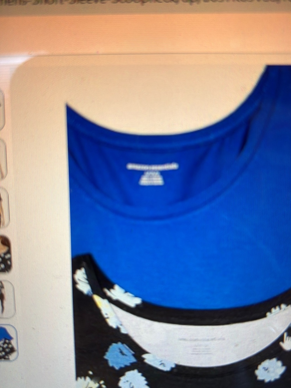 Amazon Essentials Women's Short-Sleeve Scoopneck Tunic Tops Royal Blue Xs - Picture 2 of 5